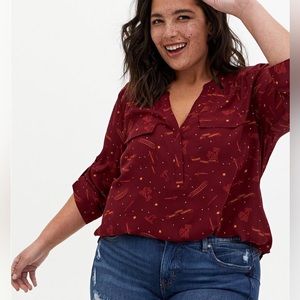 Torrid Harper Harry Potter blouse